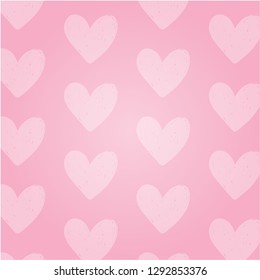 Pink hearts background. Vector illustration