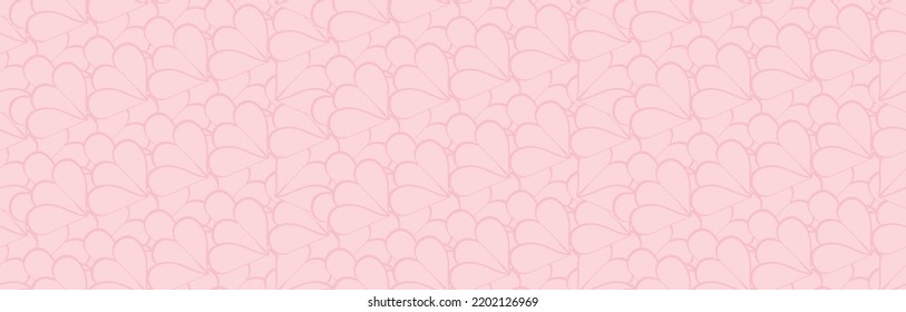 Pink hearts background. Vector seamless texture. Love pattern for St. Valentine's Day, Mothers Day.