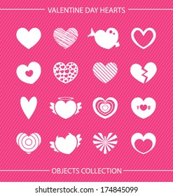 pink hearts collection set