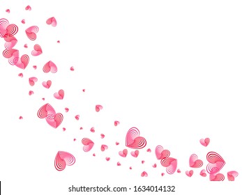 Pink Hearts Flying Vector Illustration Romantic Stock Vector (Royalty ...