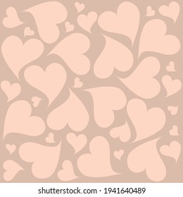 pink hearts on a gray background abstract image