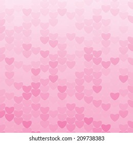 Pink hearts pattern abstract background