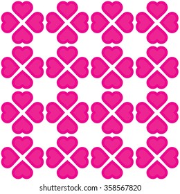 pink Hearts  pattern. Abstract background.