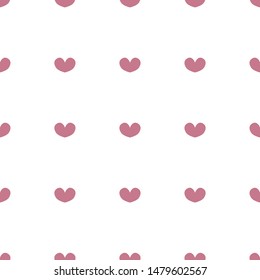 pink hearts pattern on a white background