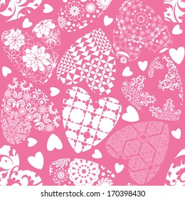 pink hearts seamless