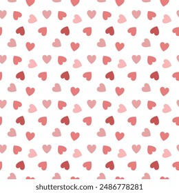 Pink hearts seamless  background vector illustration