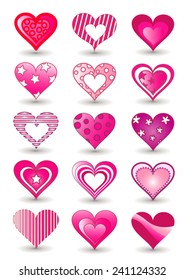pink heart's set