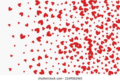 rosafarbene Herzen Vektortransparenter Hintergrund. Hochzeitsmuster Red Paper Heart Poster.