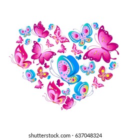 pink hearts,valentine card