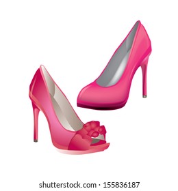 pink heel shoes fashion