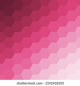 Fondo hexágono rosado. estilo poligonal. Diseño de presentación moderno.
