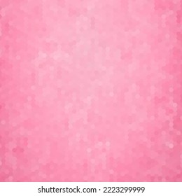 Pink hexagon background in polygonal style. Vector template for presentations, advertisements, brochures, banners and more.