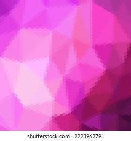 Fondo hexágono rosado. estilo poligonal. Diseño de presentación moderno.