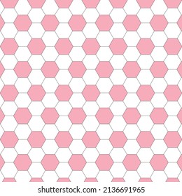 pink hexagon geometric patterns on white background, vector backdrop, decorative