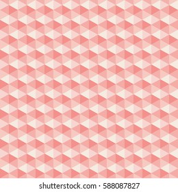 Pink hexagon seamless background, vector illustration