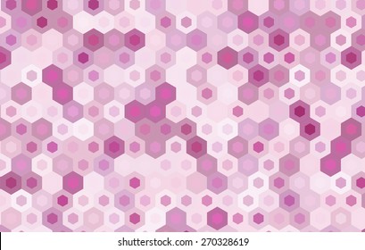 pink hexagon vector background design.geometric background.