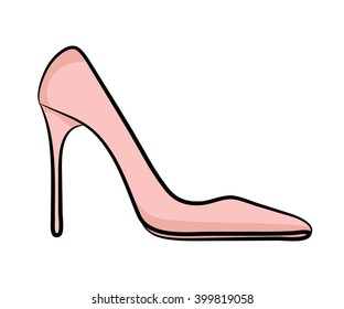 pink high heels
