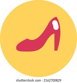 rosafarbene High Heels, Illustration, Vektorgrafik auf weißem Hintergrund.