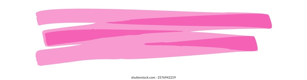 Pink highlight marker hatching doodle