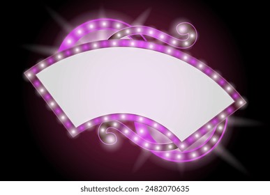 Pink highlight sign. Vector illustration