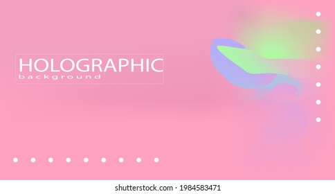 pink holographic background vector design
