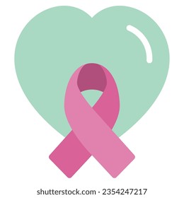 Pink Hope Heart Icon can be used for web, app, infographic, etc