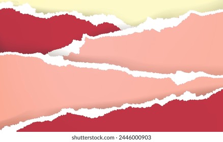 Pink horizontal collage element background