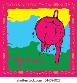Pink horoscope/zodiac sign - Vivid Aquarius horoscope sign