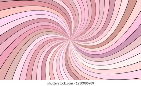 Pink hypnotic abstract spiral ray stripe background - vector graphic