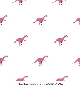 Pink hypsilophodon dinosaur pattern seamless for any design vector illustration