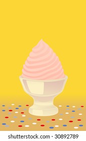 Pink ice cream