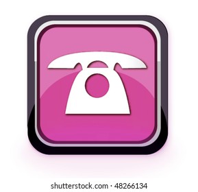Pink icon phone