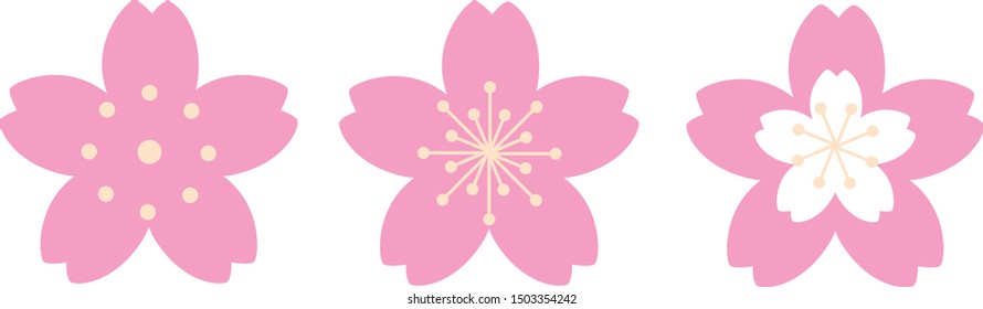 rosafarbene Ikone sakura blossom Vektorgrafik