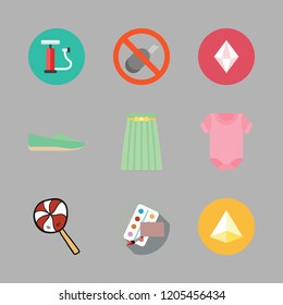 pink icon set. vector set about prism, watercolor, air pump and shoe icons set.