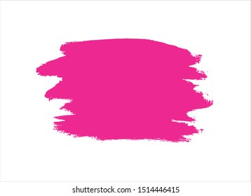 pink ink paint stroke background vector