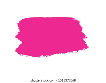 pink ink paint stroke background vector