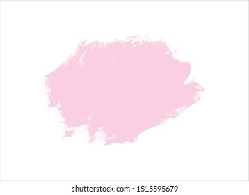 pink ink paint stroke background vector