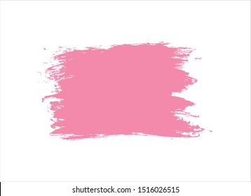 pink ink paint stroke background vector