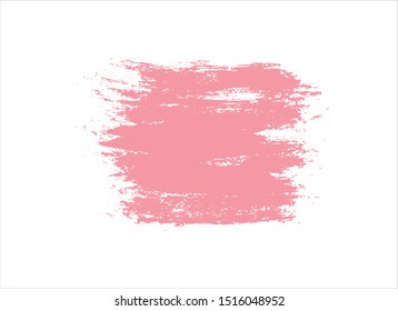 pink ink paint stroke background vector