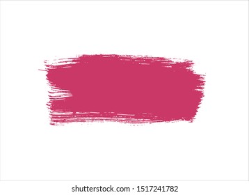 pink ink paint stroke background vector