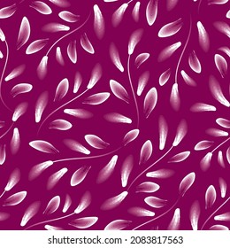 
pink isolated color leaf seamless pattern with abstract tropical plants fashionable vector design. Exotic tropics. Summer design texture. wallpaper decorative. Watercolor style
