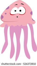 Pink jelly fish