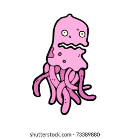 pink jellyfish cartoon