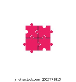 Padrão de quebra- cabeça rosa. padrão de linha de quebra- cabeça. padrão sem costura. Elementos decorativos, roupas, papel de embrulho, azulejos do banheiro, azulejos da parede, pano de fundo, fundo.
