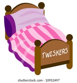 Pink Kids Bed