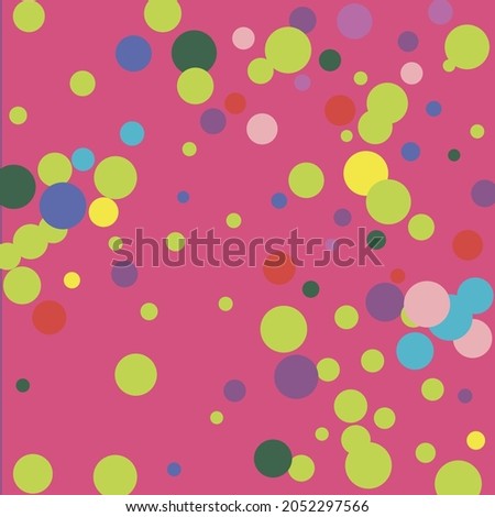 Pink Kids Game Turquoise Indigo Pattern. Color Colorful Yellow Children Green Illustration. Rainbow Circles Play Red Pastel Wallpaper. Polka Dots Dark Purple Mess Blue Multicolor Composition.