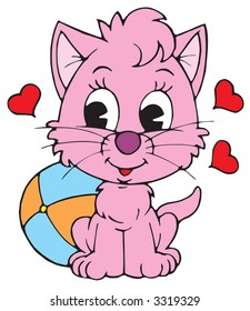 Pink kitty