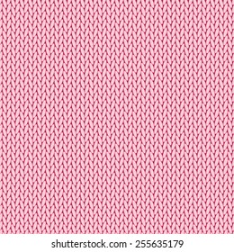 Pink knitted background