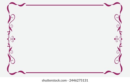 Pink lace border frame angle