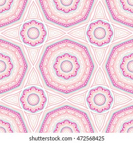 Pink Lace. Seamless pattern. Gentle flowers. Beautiful retro seamless vintage texture. 